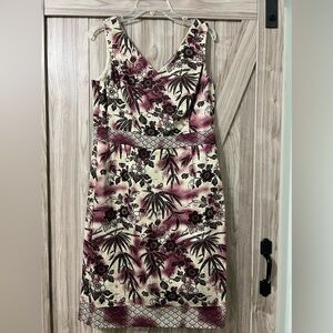 PECK & PECK Sleeveless Floral Print Dress SZ 14 NWT